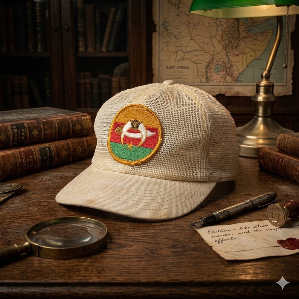 Vintage Cream Mesh Trucker Hat Snapback Cap with Embroidered Patch Off White